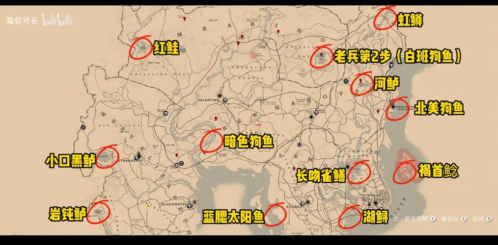 荒野大镖客2传说鱼地图怎么得