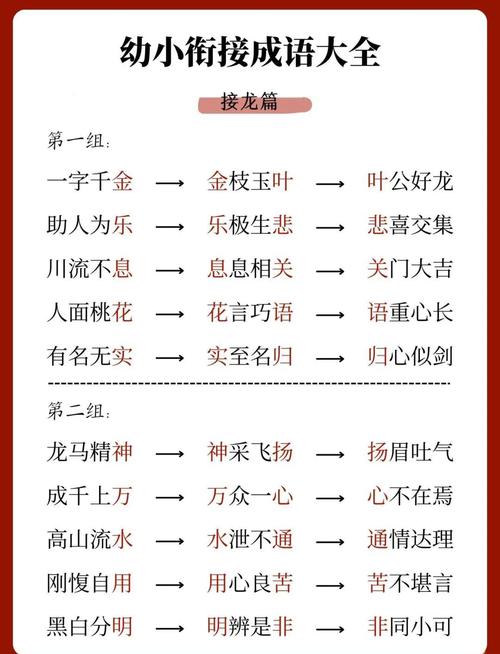 成语接龙学成语